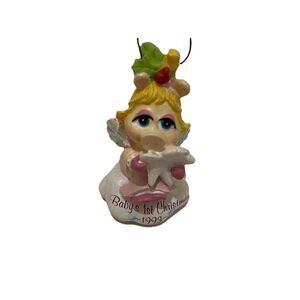 Carlton Jim Henson's Muppet Babies Miss Piggy Baby First Christmas 1993 Ornament